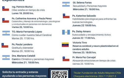 Nuestra fundación está en el Simposio Solidario: Unidos en solidaridad Mayores por Mayores